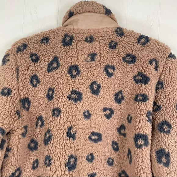 Abercrombie & Fitch Taupe Leopard Teddy Jacket - Picture 11 of 16